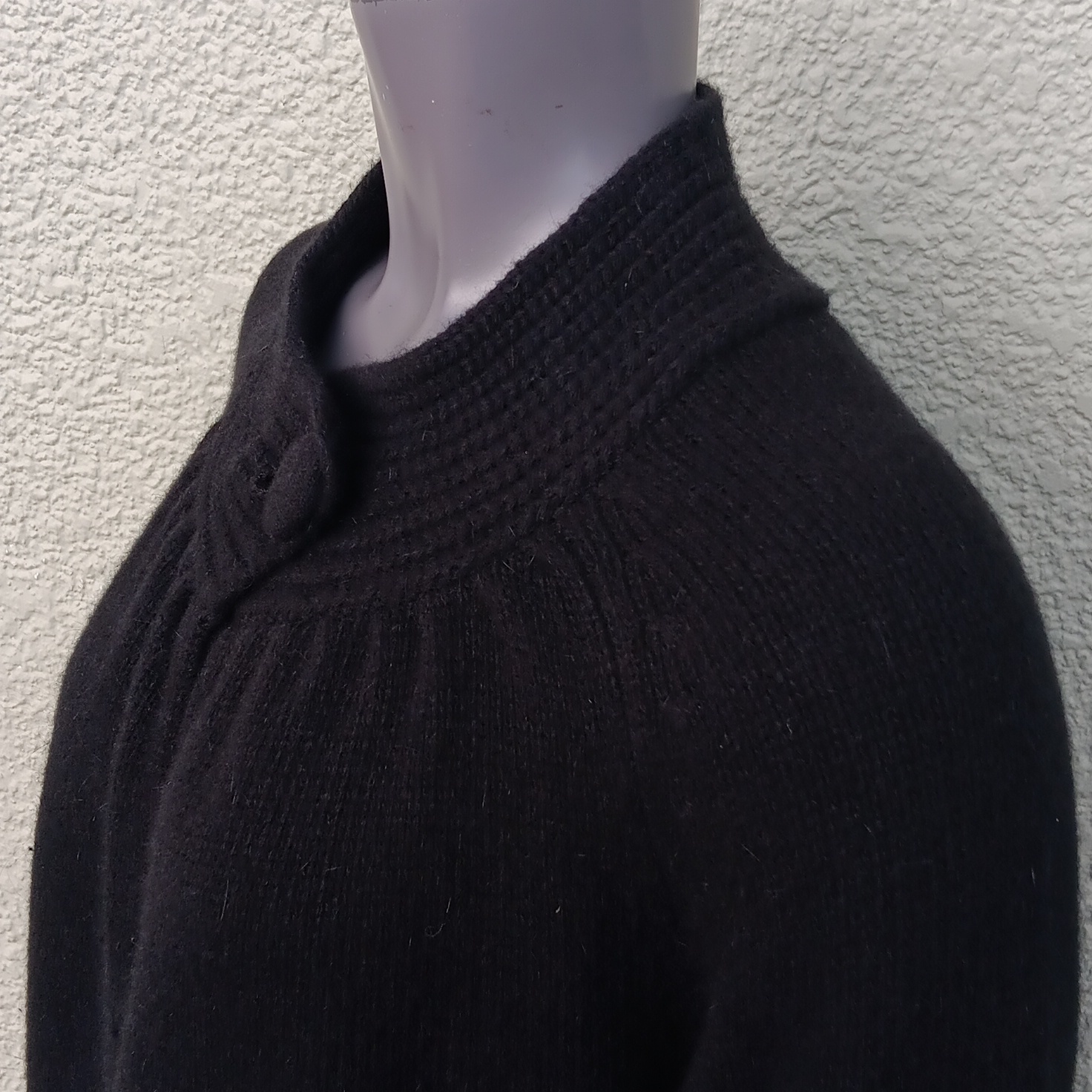 Elena Solano Ladies Vintage Lambswool-Rabbit Hair Blend (1) Button Sweater